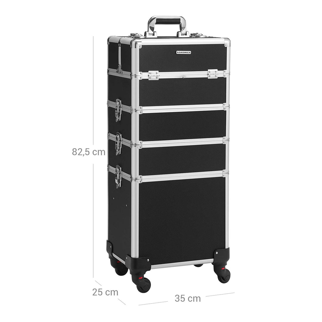 Lockable Rolling Makeup Case