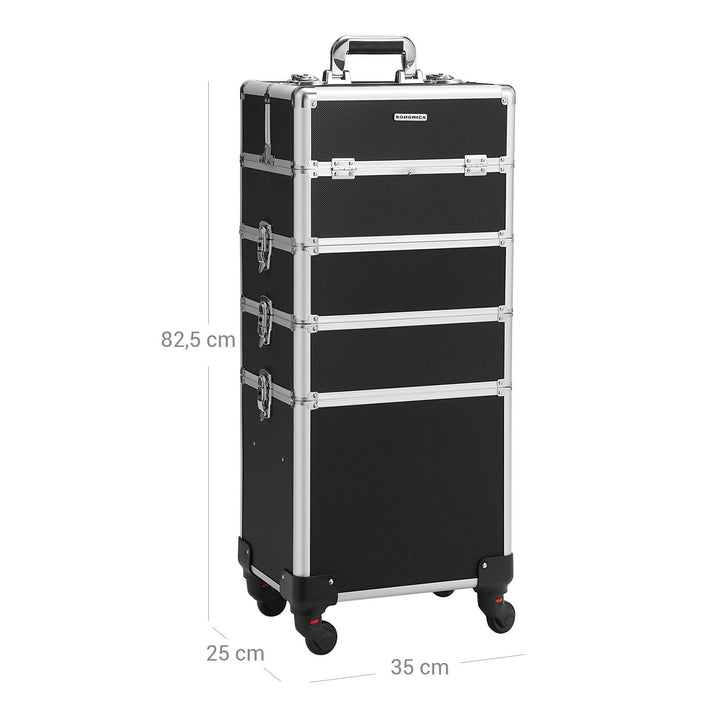 Lockable Rolling Makeup Case