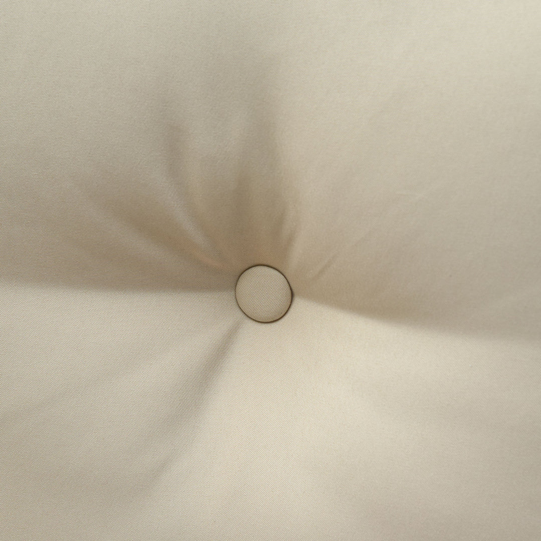 Outdoor Glider Bench Rocking Chair with Armrest and Cushions, Khaki