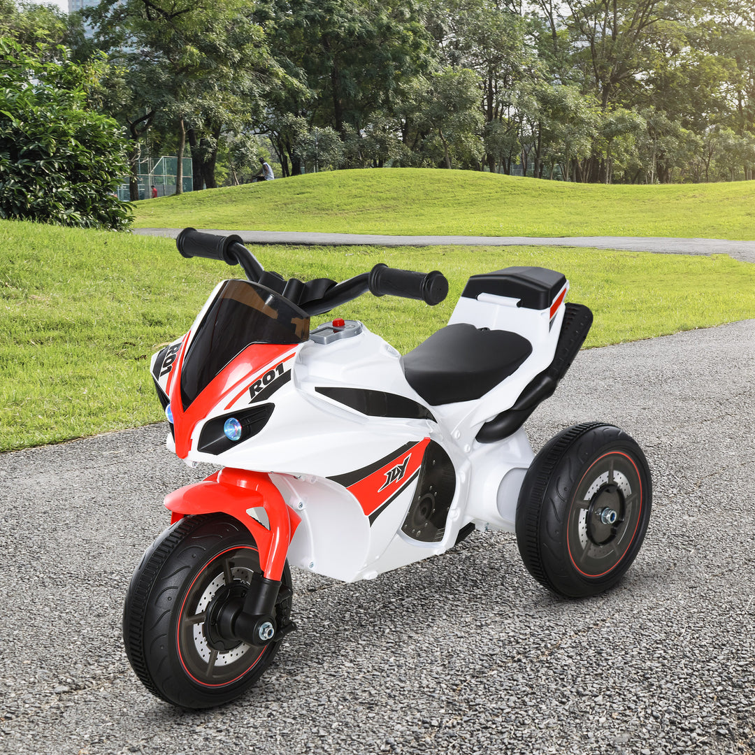 Kids Ride-On Police Bike Toddler Child Learning Fun Development 18-36 Months White