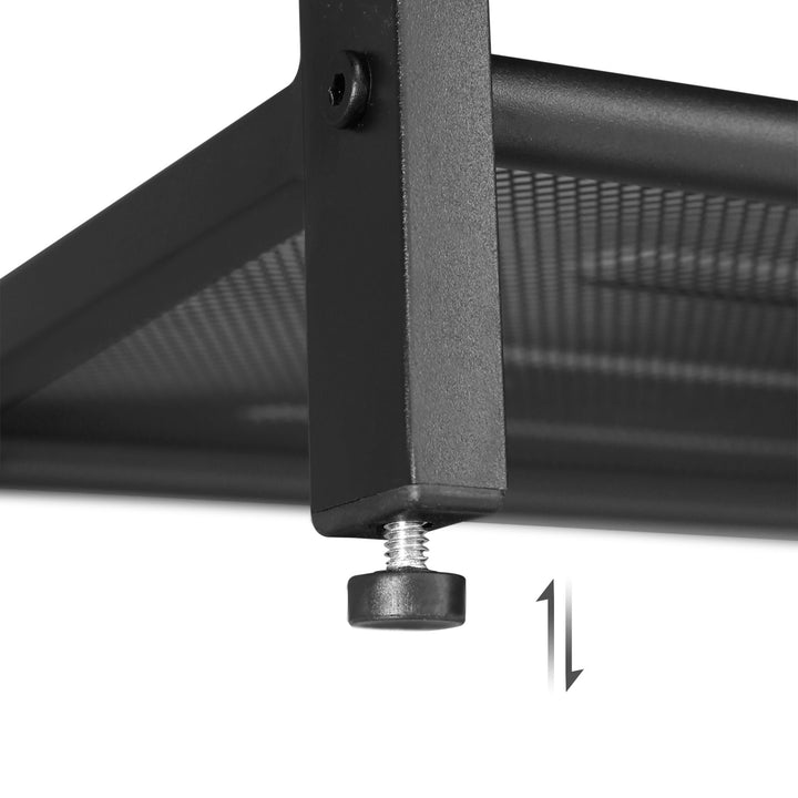 Mesh Shelves Shoe Bench