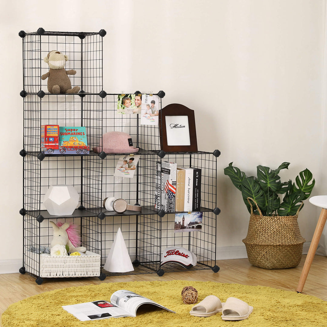 Metal Wire Modular Bookcase