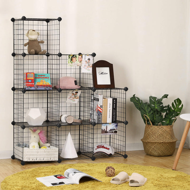 Metal Wire Modular Bookcase