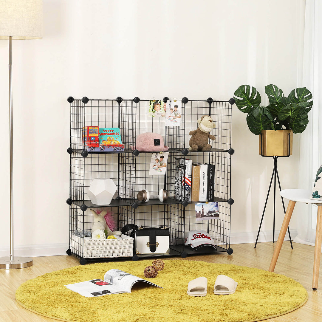 Metal Wire Modular Bookcase