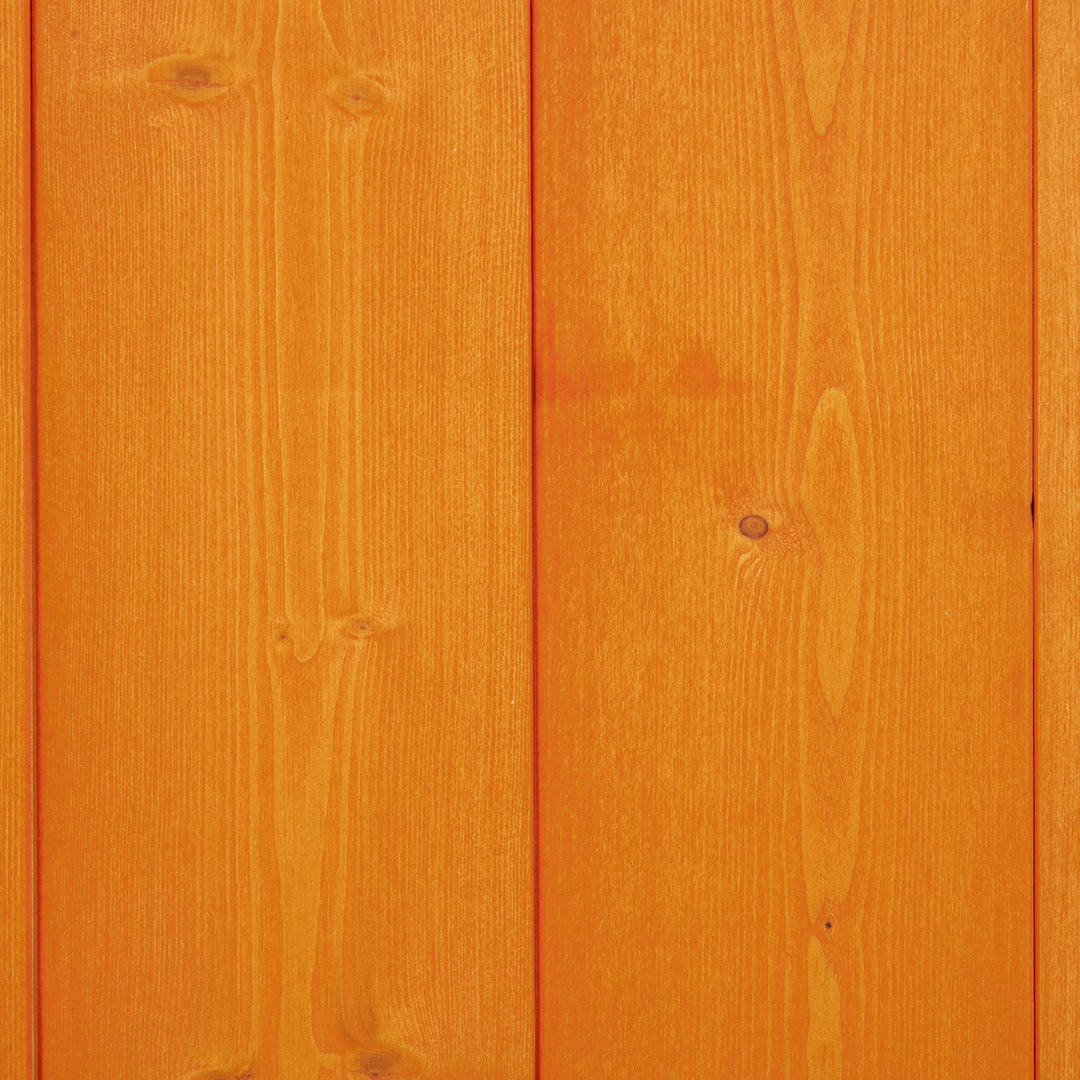 Outsunny 84 x 52cm Garden Shed 4-Tier Wooden Garden Outdoor Shed 3 Shelves Utility Gardener Cabinet Lockable Double Doors Tool Kit Storage - Teak