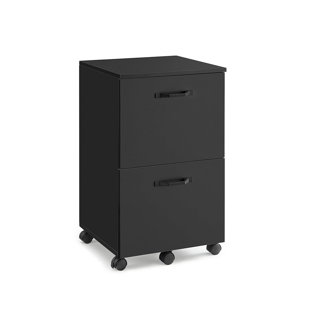 2-Drawer Filing Cabinet Matte Black