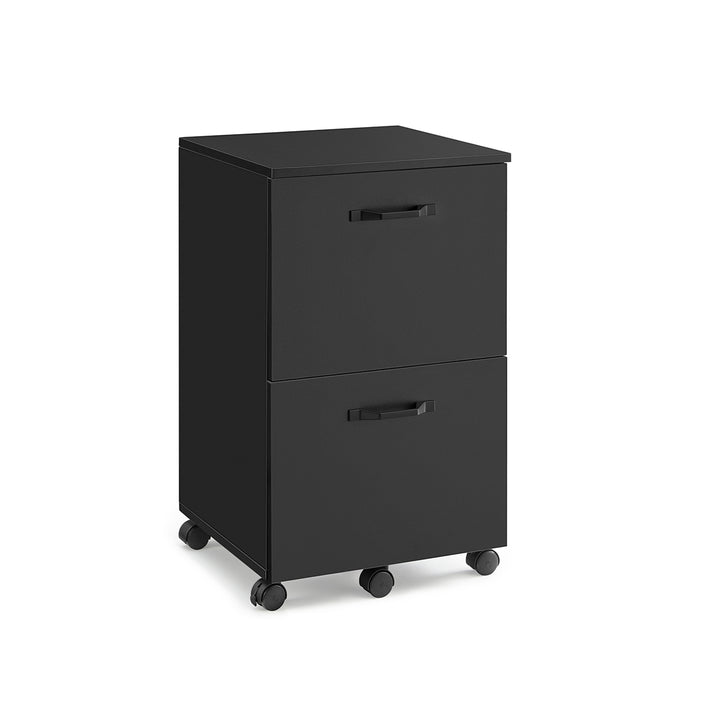 2-Drawer Filing Cabinet Matte Black