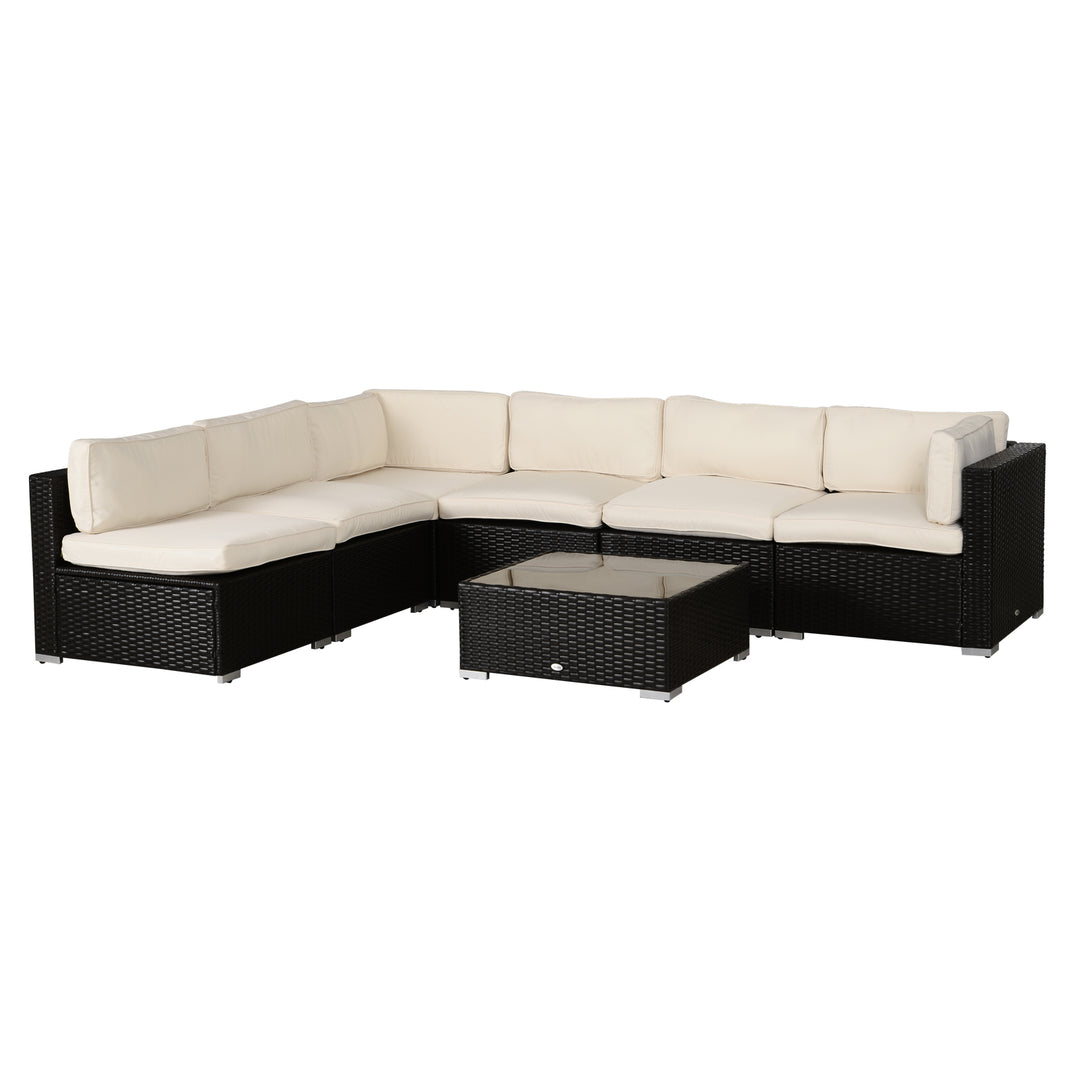 Garden Rattan Sofa Seat Cushion Covers Replacement Outdoor- No Cushion Included Beige