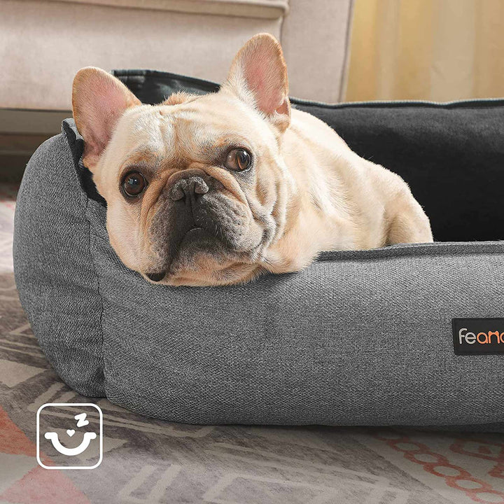 Gray Large Washable Dog Bed