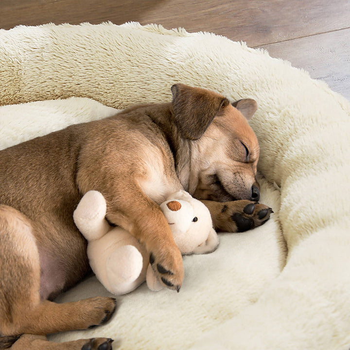Brown Dog Bed with Non-Slip Bottom