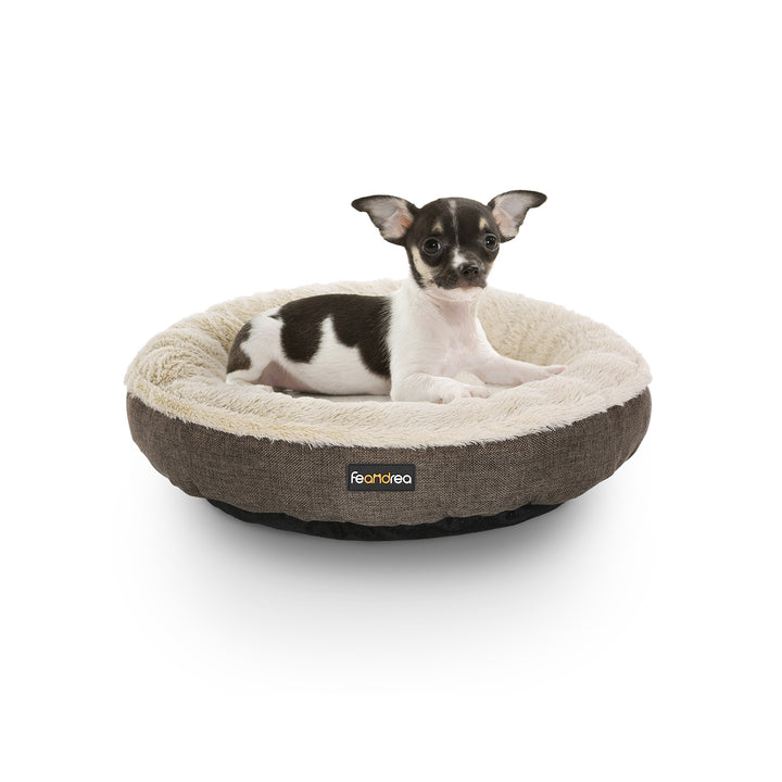 Brown Dog Bed with Non-Slip Bottom