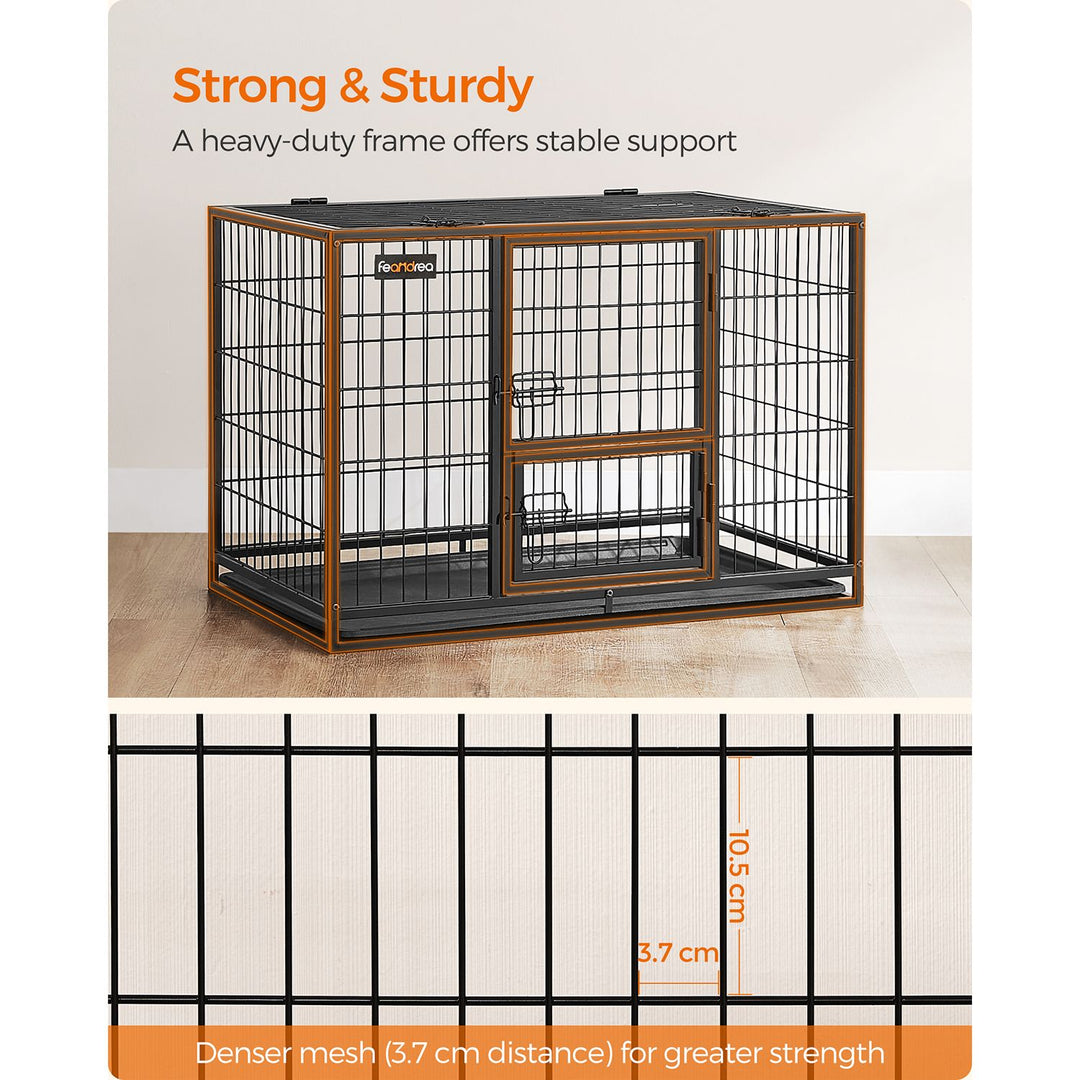 Heavy-Duty Dog Crate 92.5 x 57.5 x 64 cm