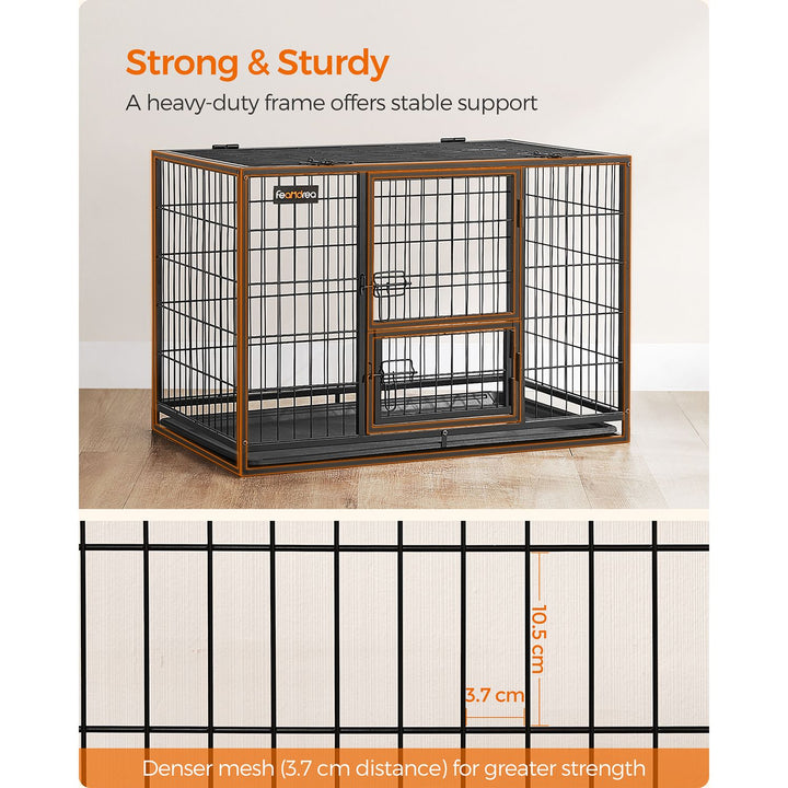 Heavy-Duty Dog Crate 92.5 x 57.5 x 64 cm