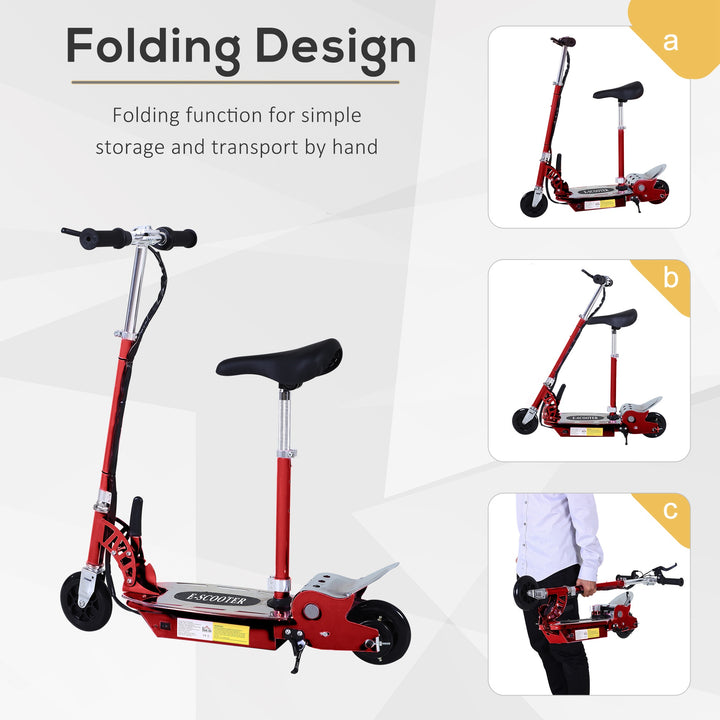 Teens Foldable Kids Powered Scooters Toy (Red)