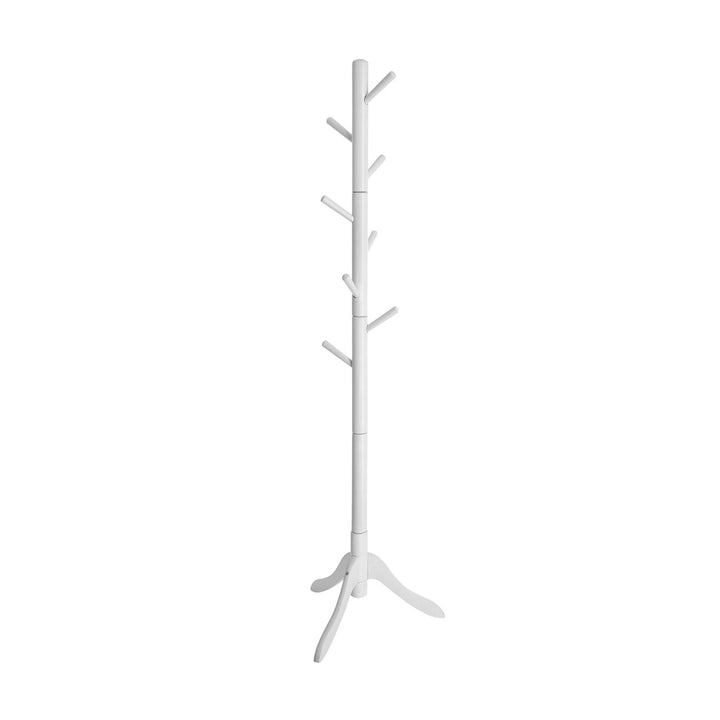 White Freestanding Coat Stand for Bedroom & Entryway