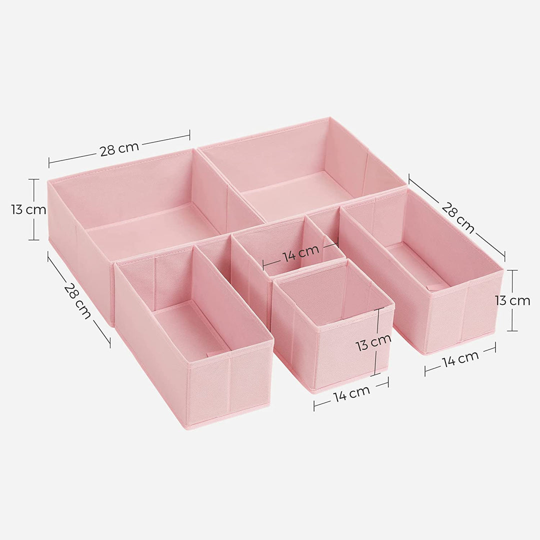 6 Drawer Organisers Set