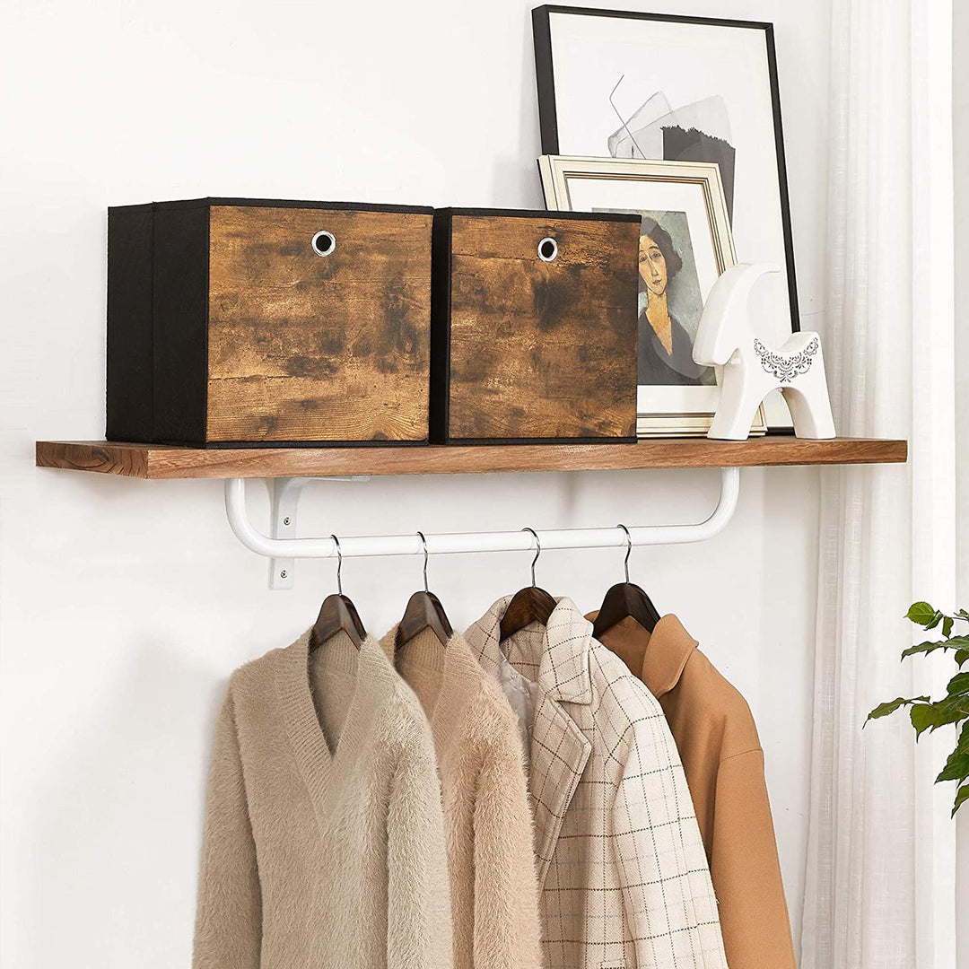 Set of 6 Brown & Black Folding Storage Box