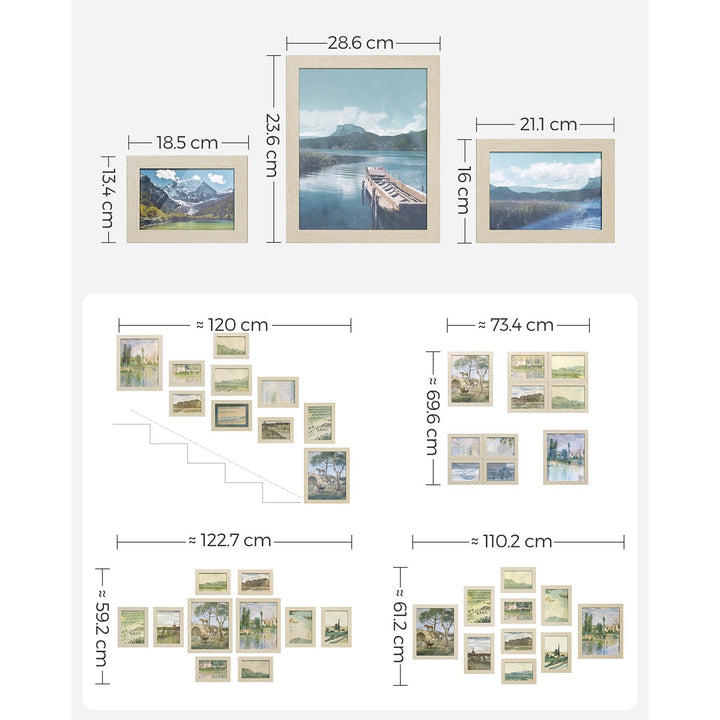 Set of 10 Photo Frames