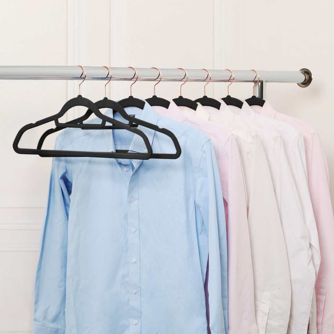 Rose Gold Velvet Hangers