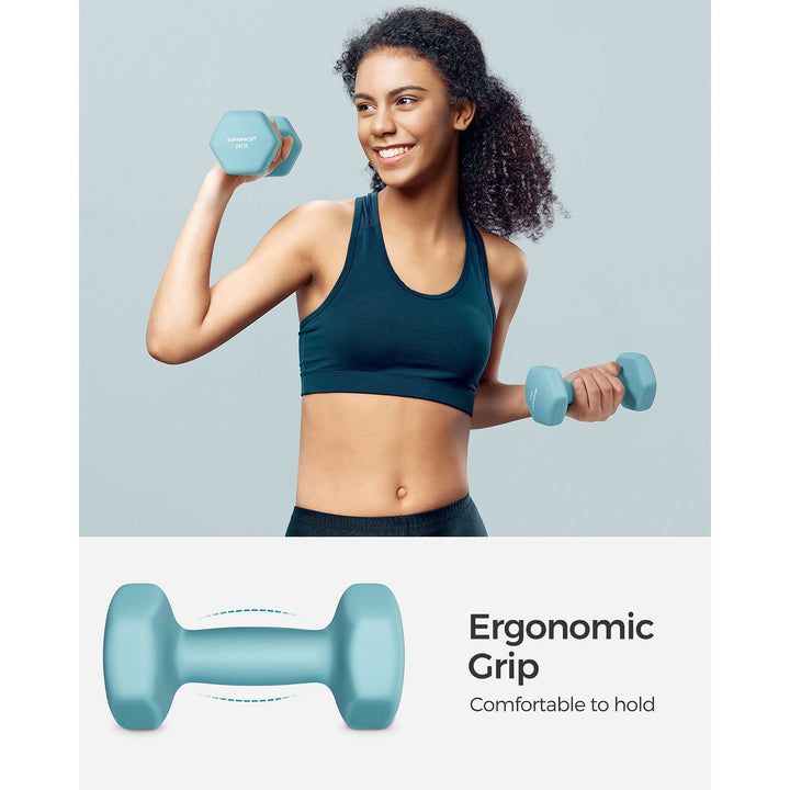 Set of 2 Dumbbells 2 x 2 kg Light Blue