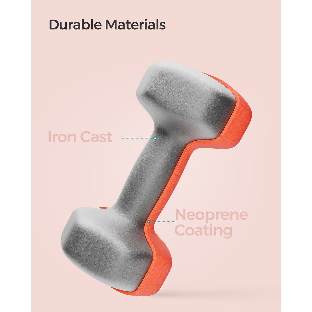 Set of 2 Dumbbells 2 x 3 kg Orange