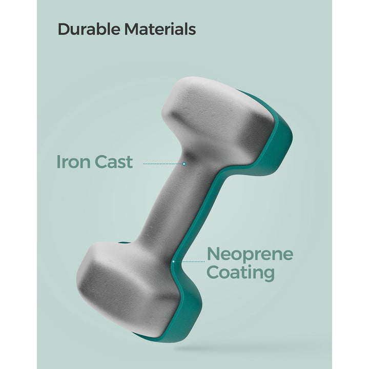 Set of 2 Dumbbells 2 x 3 kg Teal
