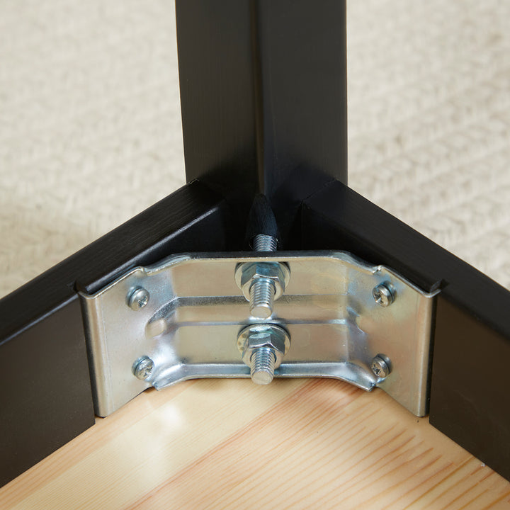 Wood Dining Bench, White Base