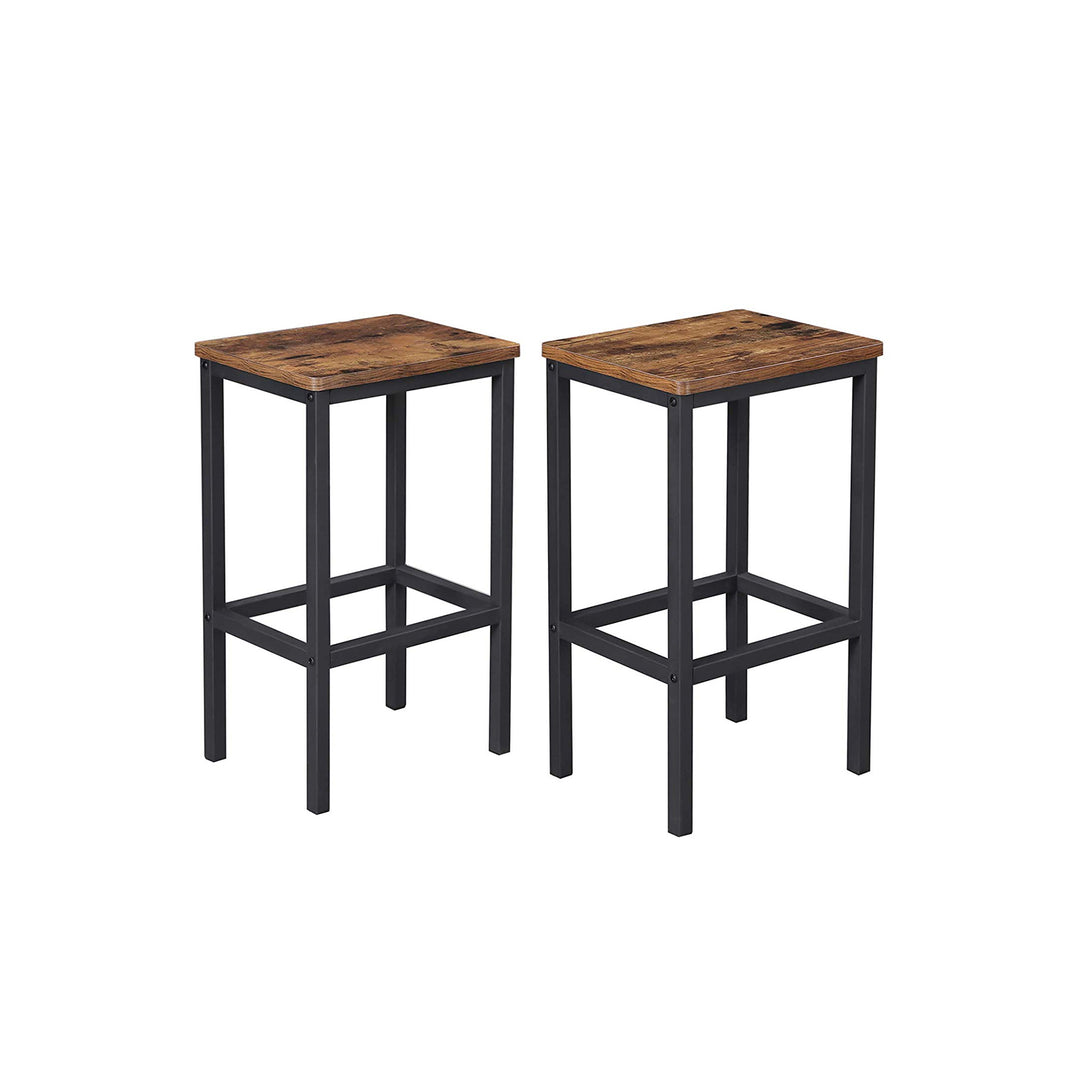 Set of 2 Industrial Bar Stools