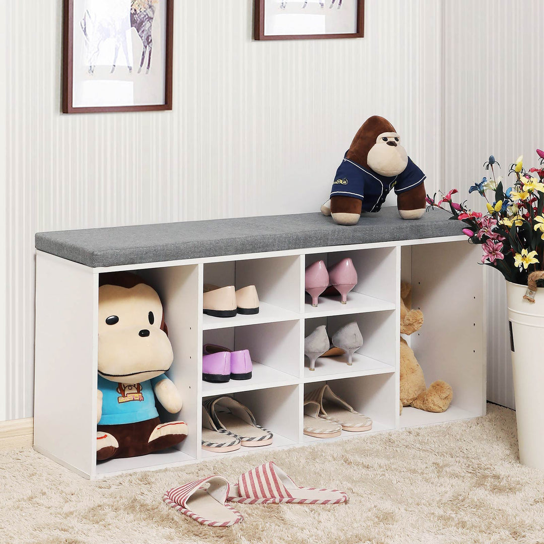 Shoe Bench Storage Cabinet