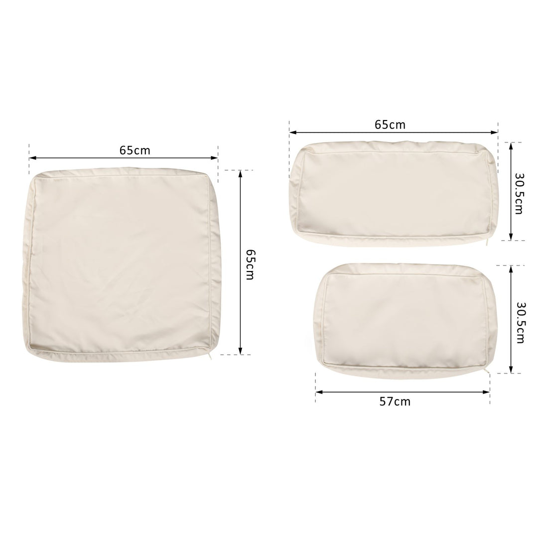 Garden Rattan Sofa Seat Cushion Covers Replacement Outdoor- No Cushion Included Beige