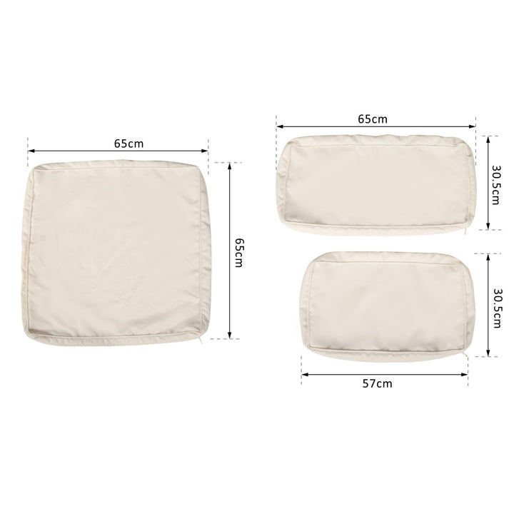 Garden Rattan Sofa Seat Cushion Covers Replacement Outdoor- No Cushion Included Beige