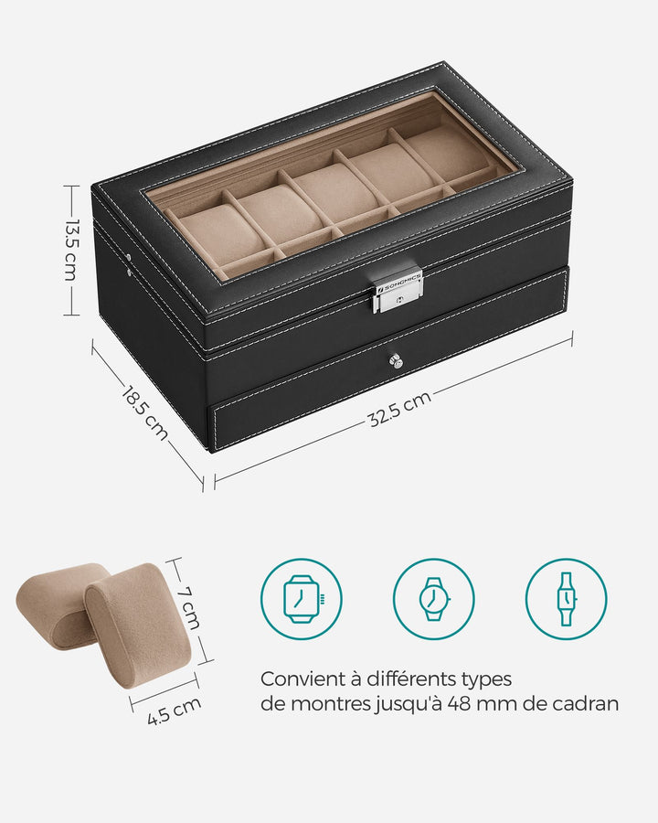 Double Layer Watch Box