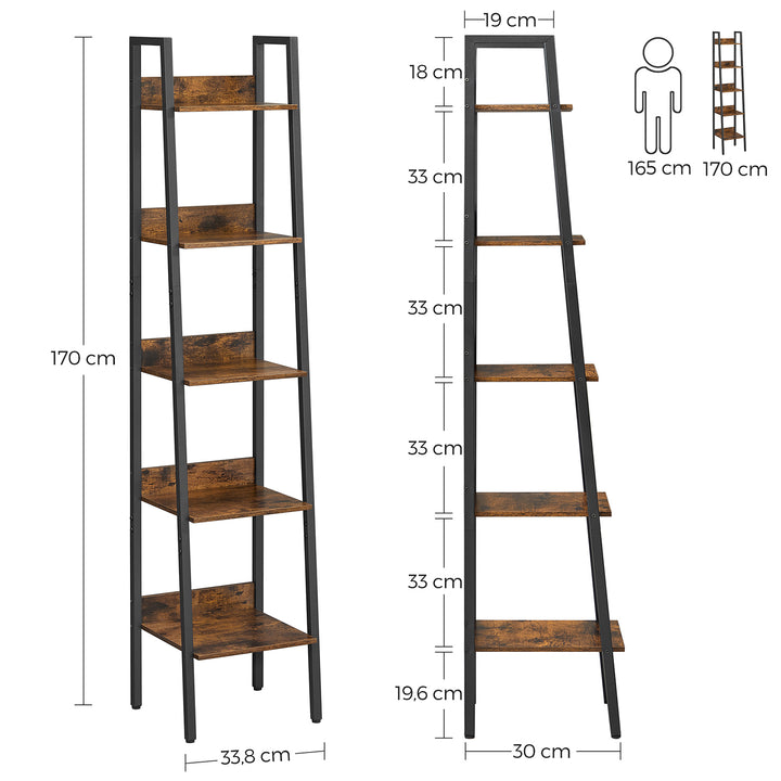 5-Tier Narrow Storage Shelf
