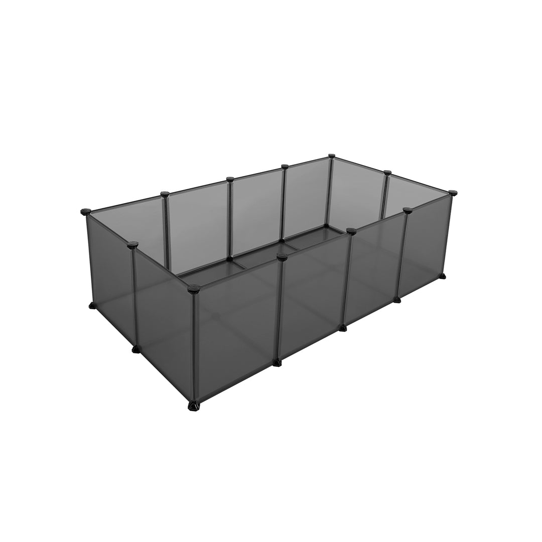 Grey Foldable Plastic Playpen for Pet