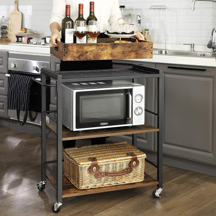 Universal Casters Kitchen Cart