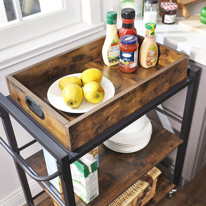 Universal Casters Kitchen Cart