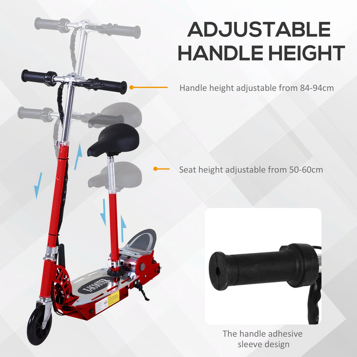 Teens Foldable Kids Powered Scooters Toy (Red)