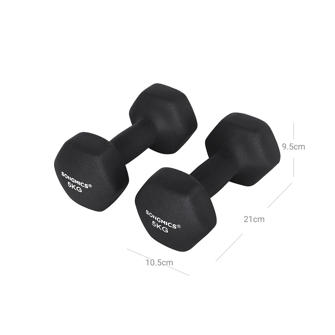 2 x 5 kg Dumbbells