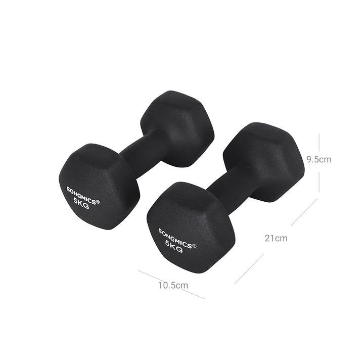 2 x 5 kg Dumbbells