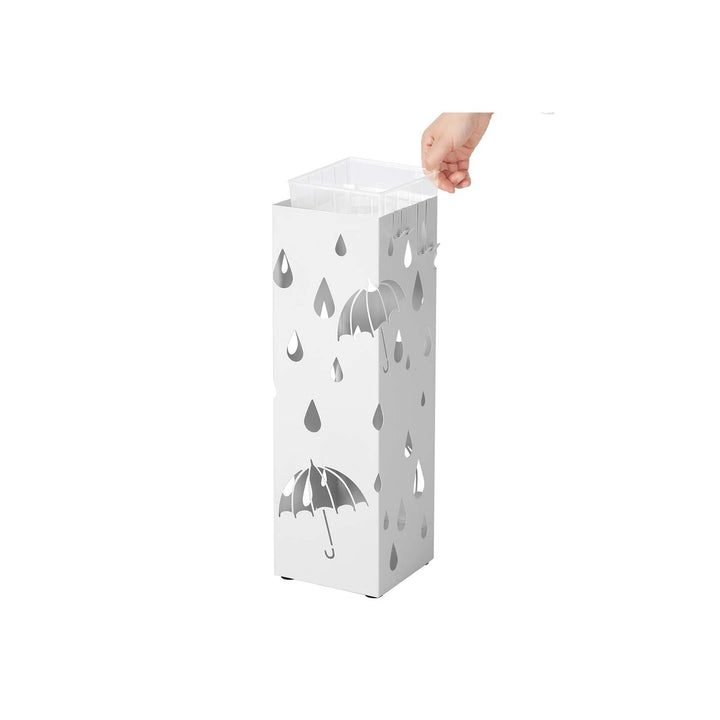 White Metal Umbrella Stand