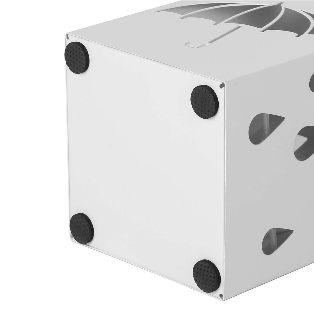 White Metal Umbrella Stand