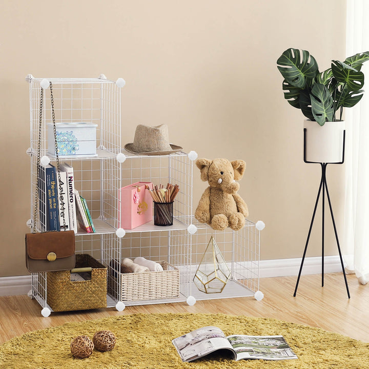 White Wire Mesh Organizer