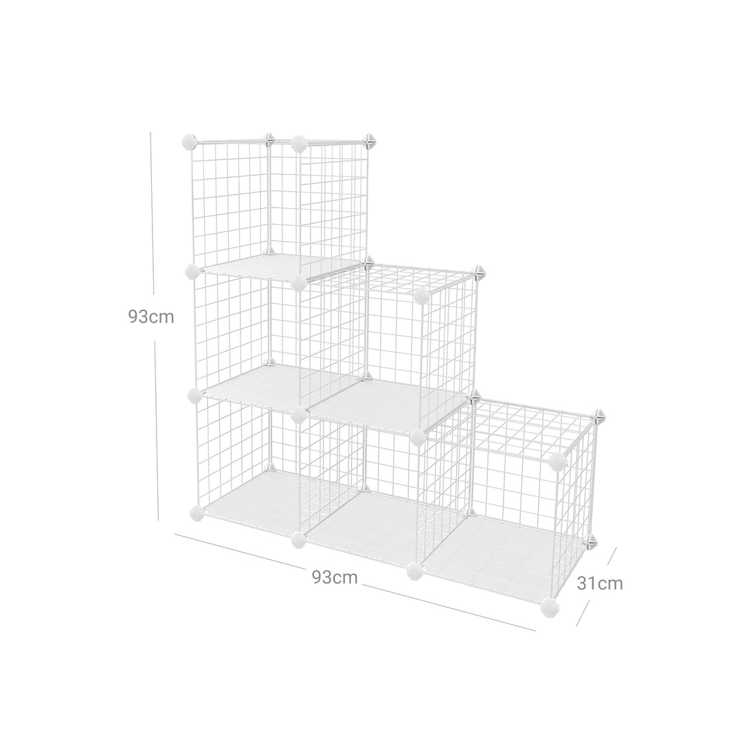 White Wire Mesh Organizer