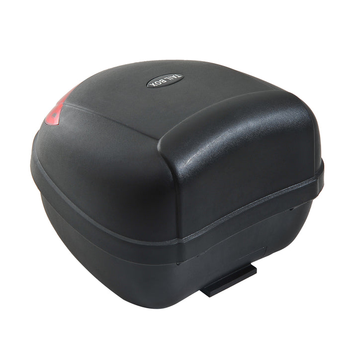 24 L Motorcycle Luggage Case W/Reflectors-Black/Red