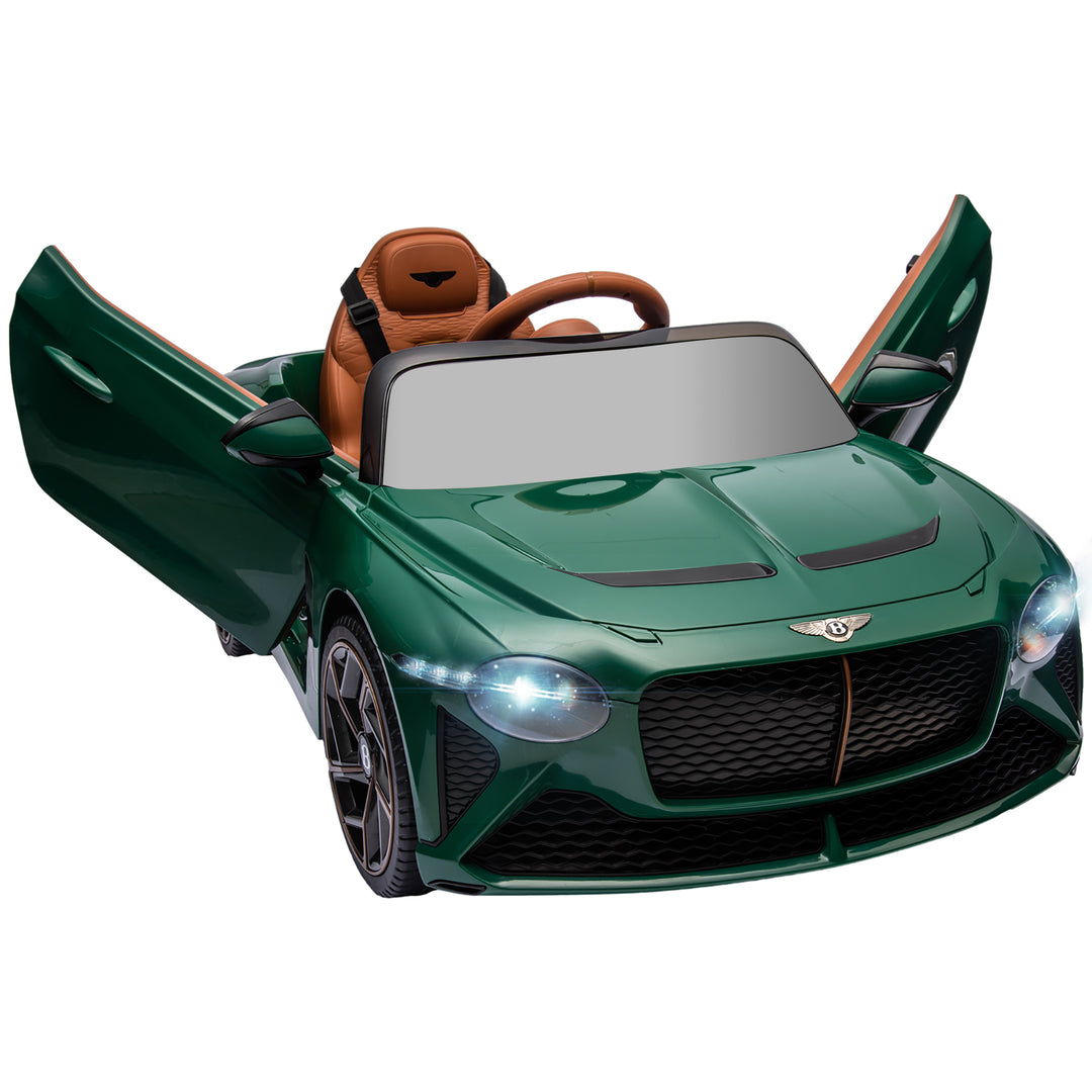 Bentley Bacalar Licensed 12V Kids Electric Ride on Car with Remote Control, Powered Electric Car with Portable Battery, Music, Horn, Lights, Suspension Wheels, for Ages 3-5 Years - Green