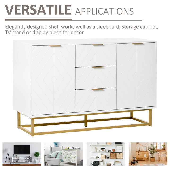 Modern Sideboard with 3 Drawers for Dining Room, Living Room