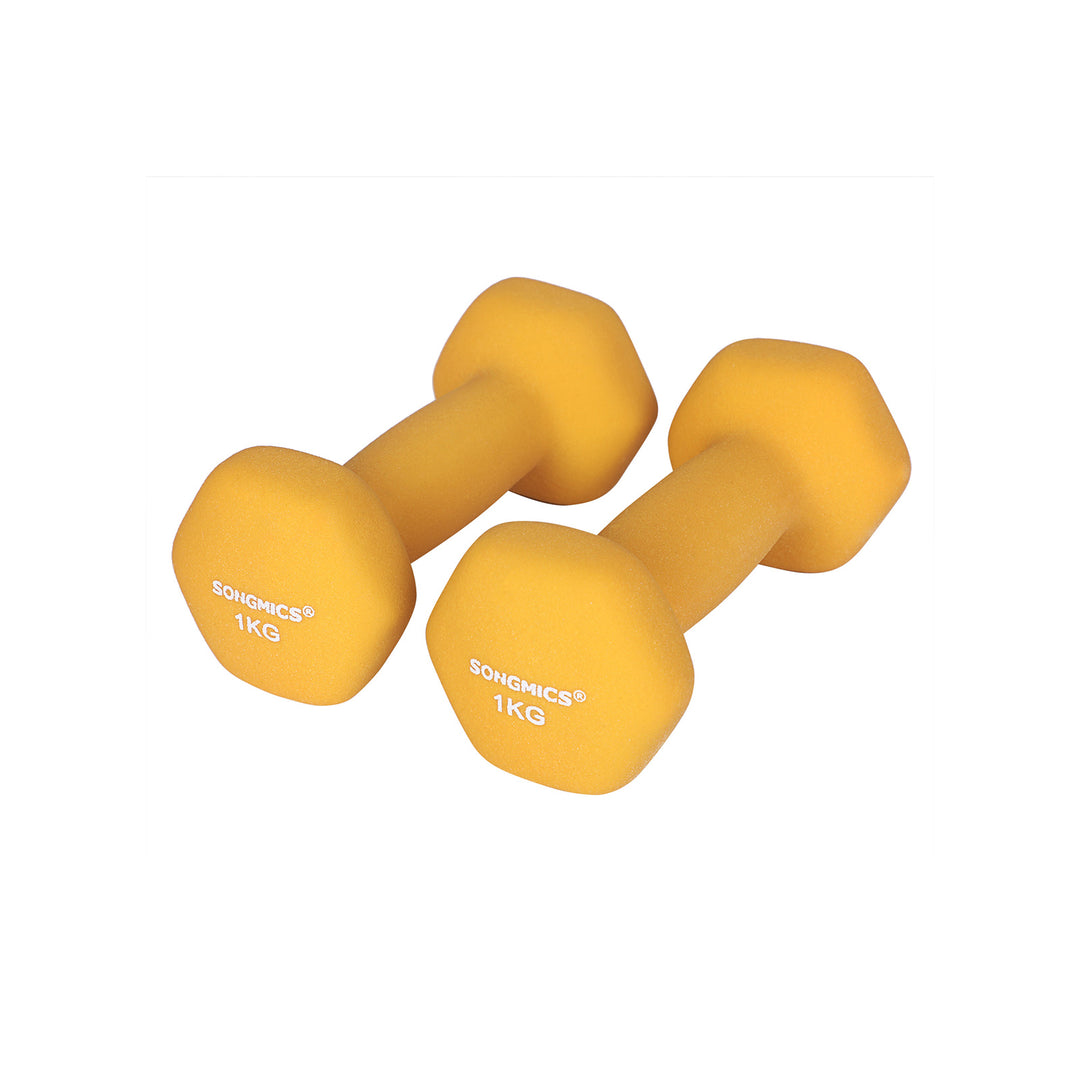 Yellow Dumbbell Set