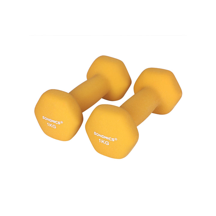 Yellow Dumbbell Set