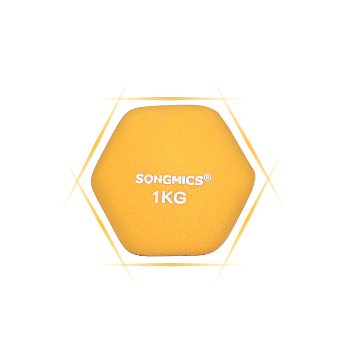 Yellow Dumbbell Set