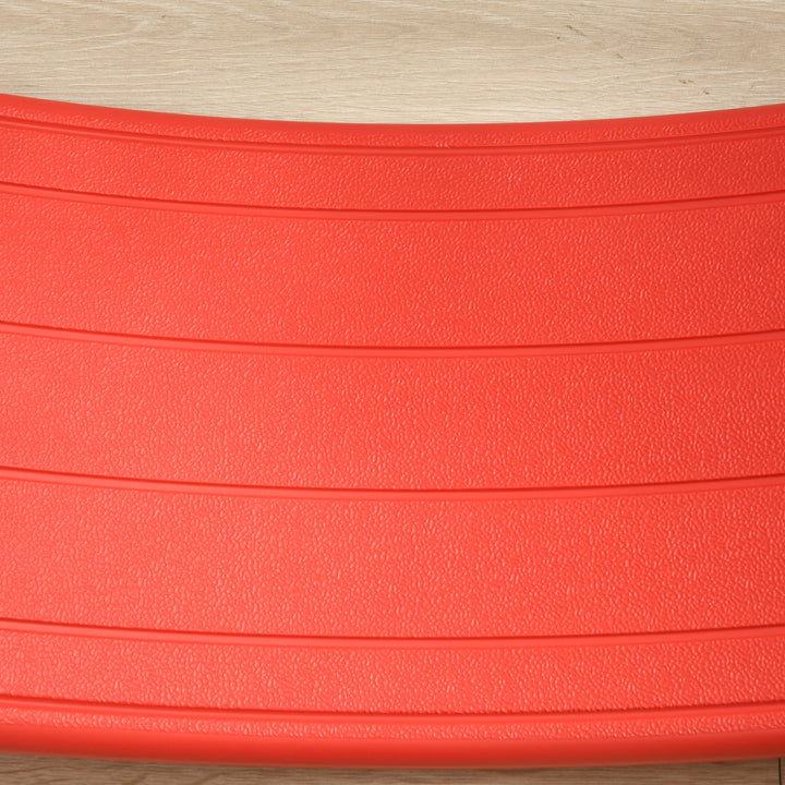 Balance Board Kids Wobble Board, Stepping Stone, Montessori Toy for Children, Nursery Toy, for Ages 3-6 Years, 82 x 27.5 x 19.5cm - Red